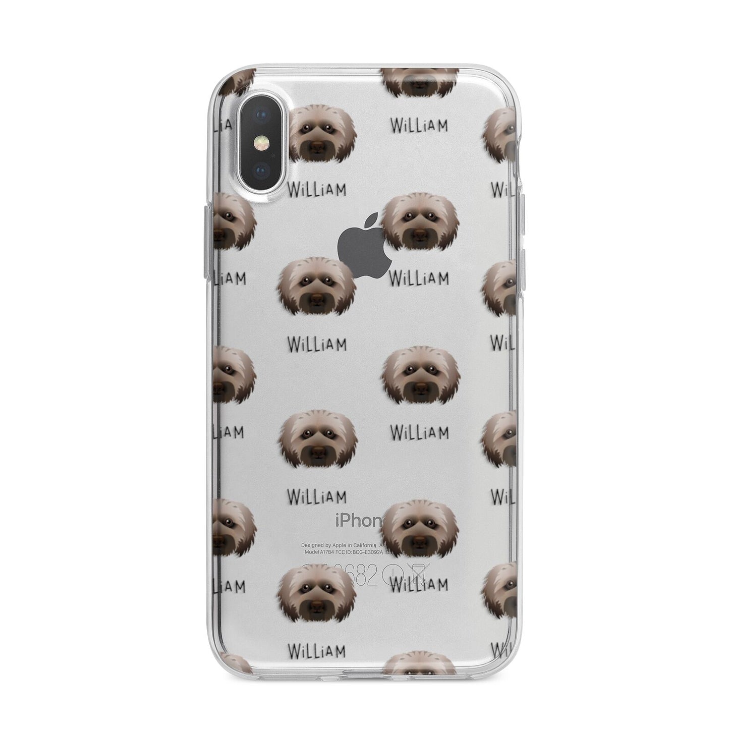 Doxiepoo Icon with Name iPhone X Bumper Case on Silver iPhone Alternative Image 1