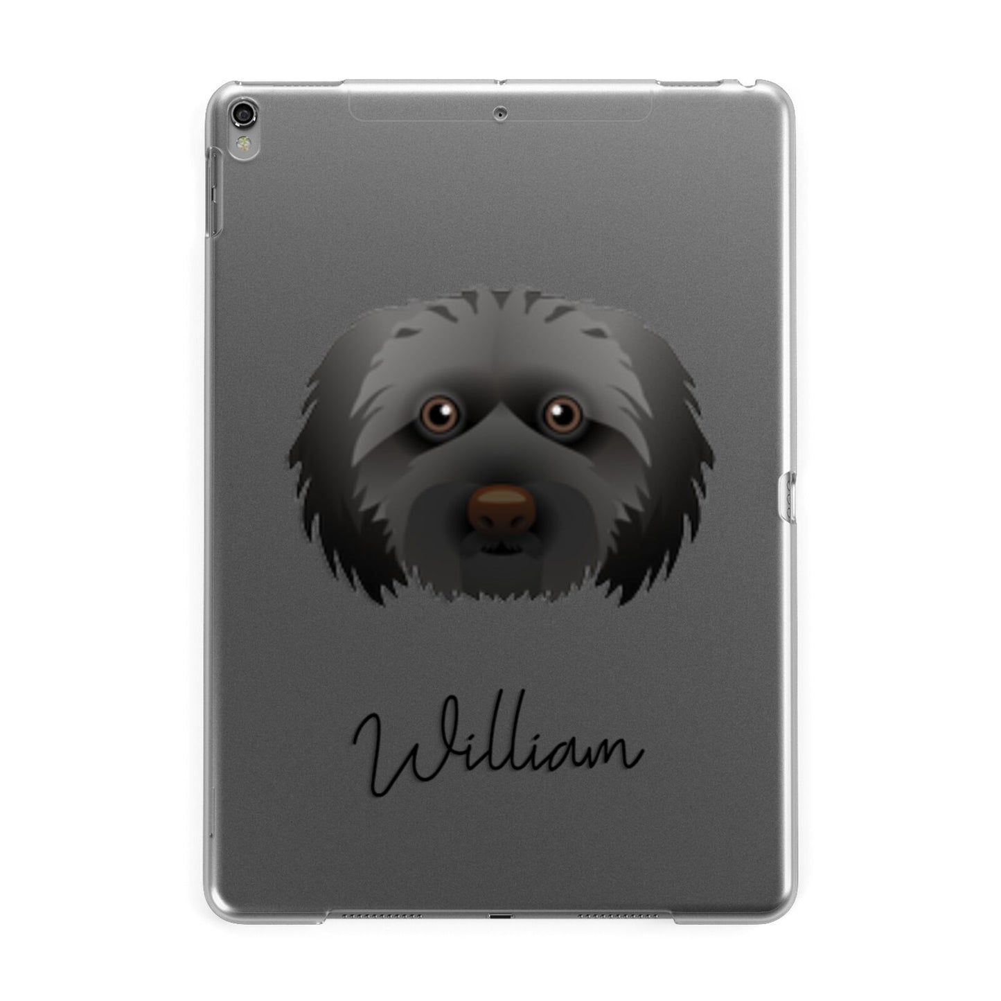 Doxiepoo Personalised Apple iPad Grey Case