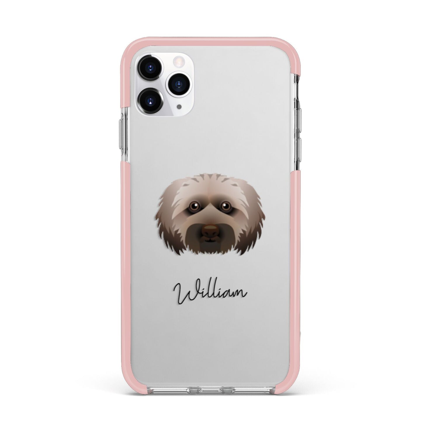 Doxiepoo Personalised iPhone 11 Pro Max Impact Pink Edge Case