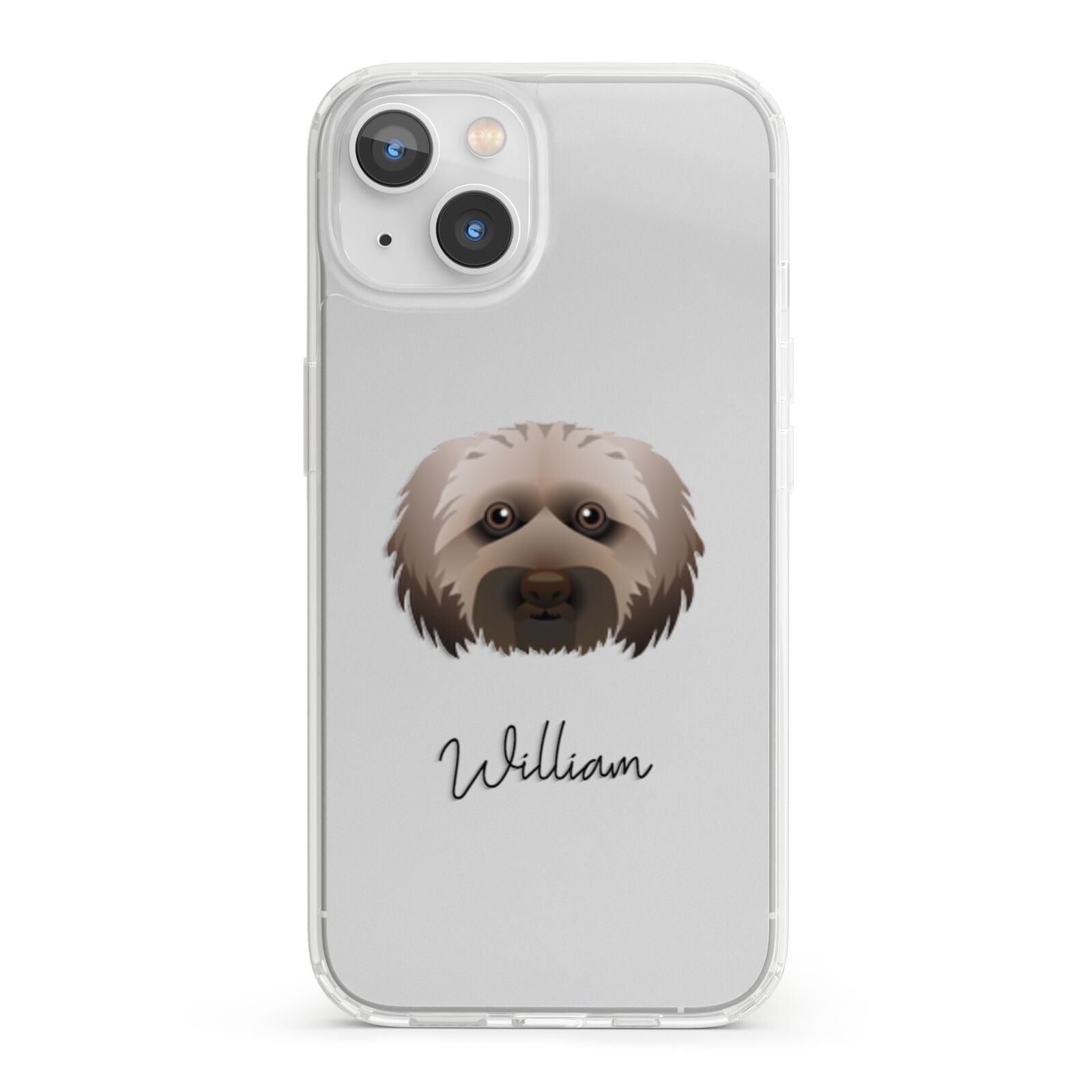 Doxiepoo Personalised iPhone 13 Clear Bumper Case