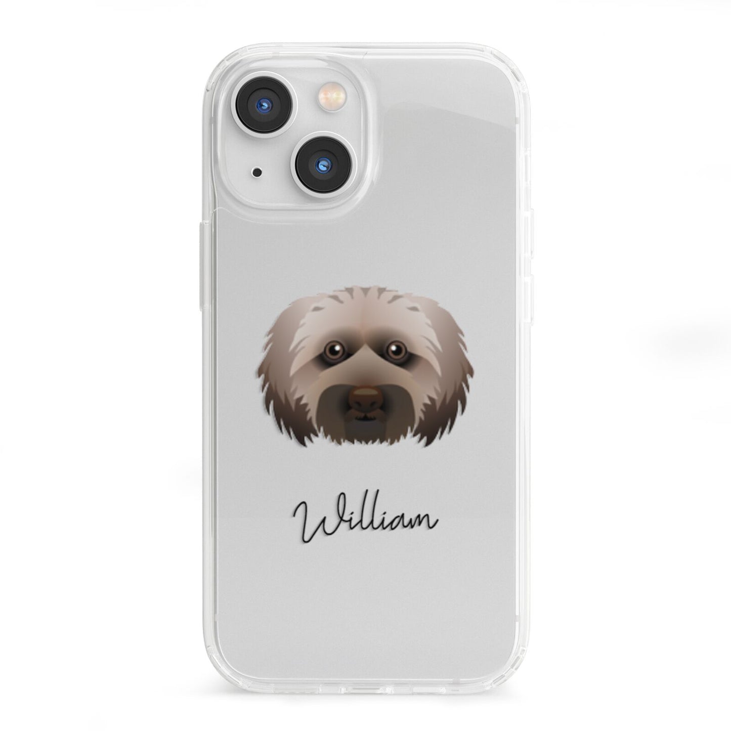 Doxiepoo Personalised iPhone 13 Mini Clear Bumper Case