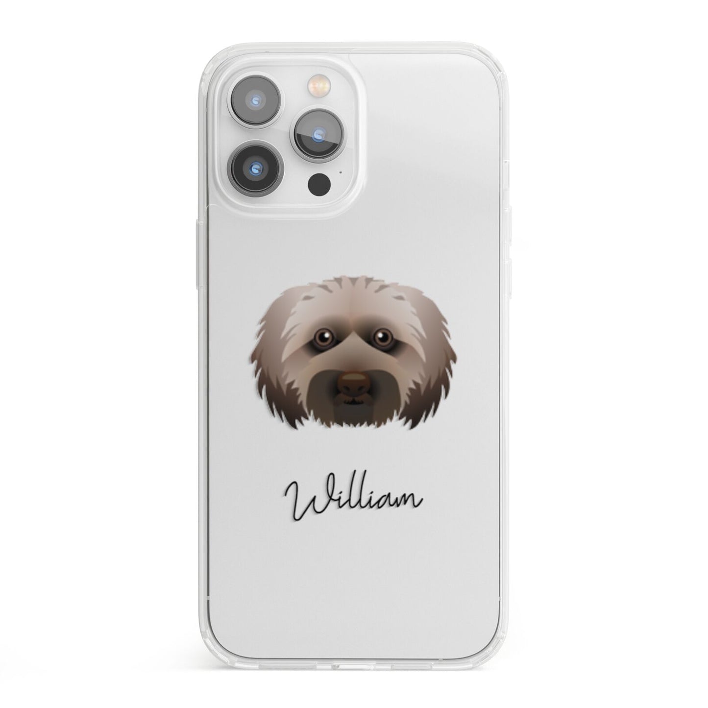 Doxiepoo Personalised iPhone 13 Pro Max Clear Bumper Case