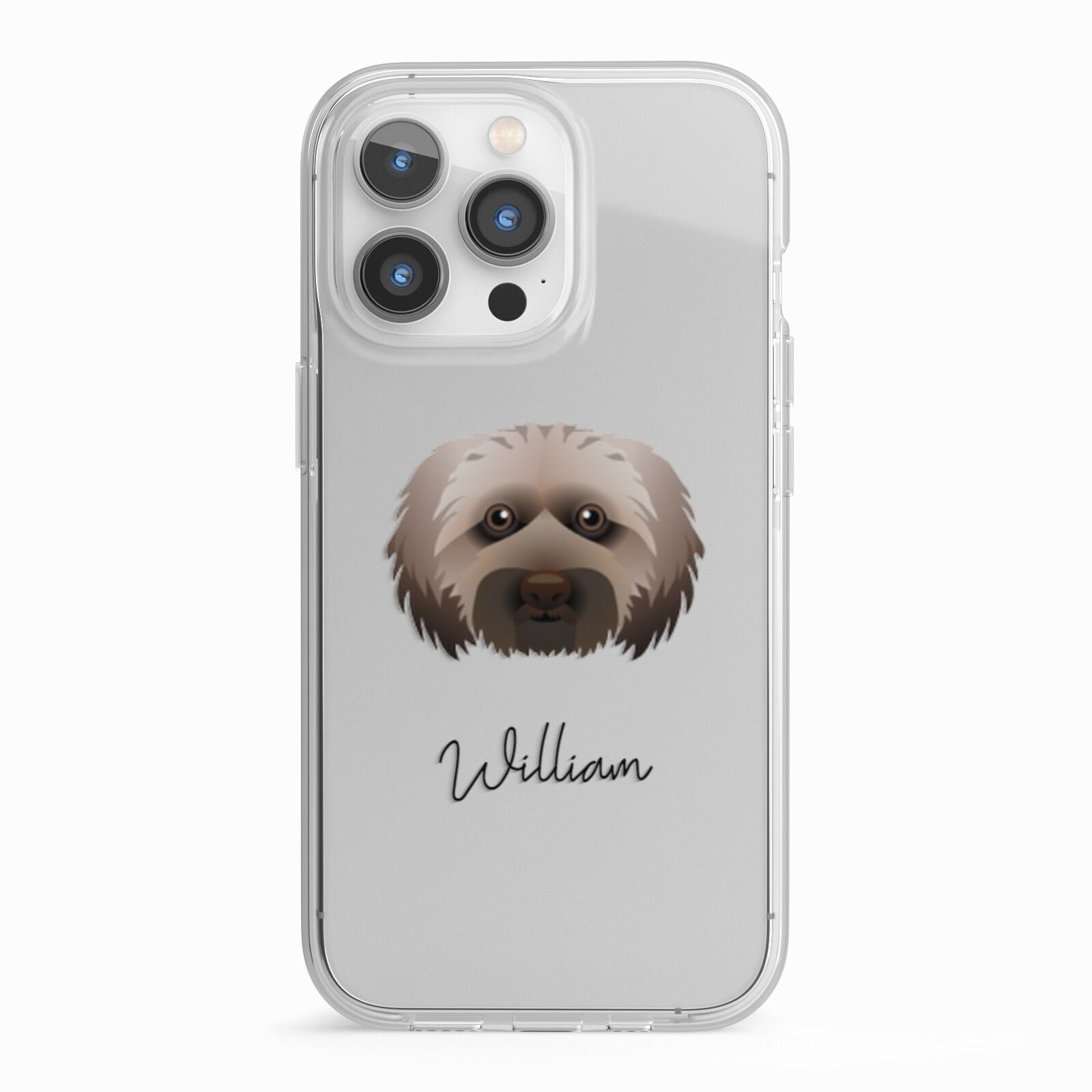 Doxiepoo Personalised iPhone 13 Pro TPU Impact Case with White Edges