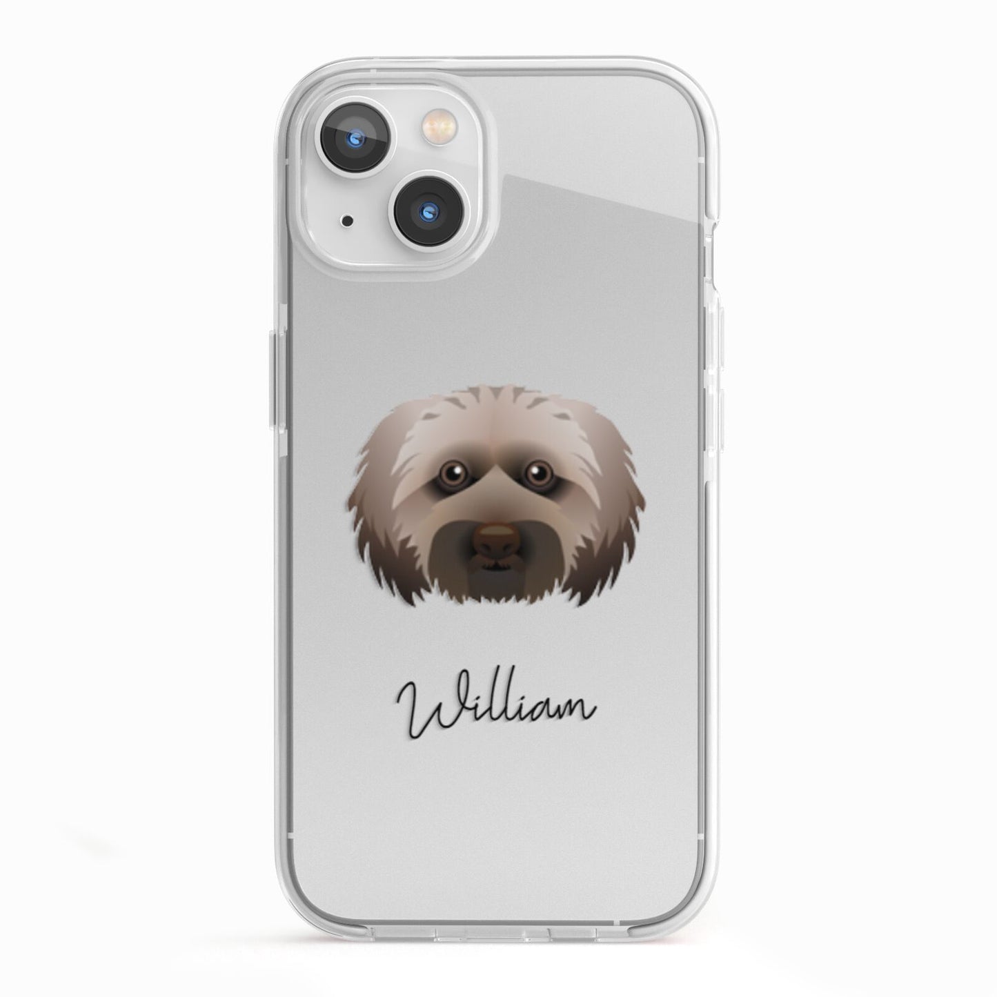 Doxiepoo Personalised iPhone 13 TPU Impact Case with White Edges