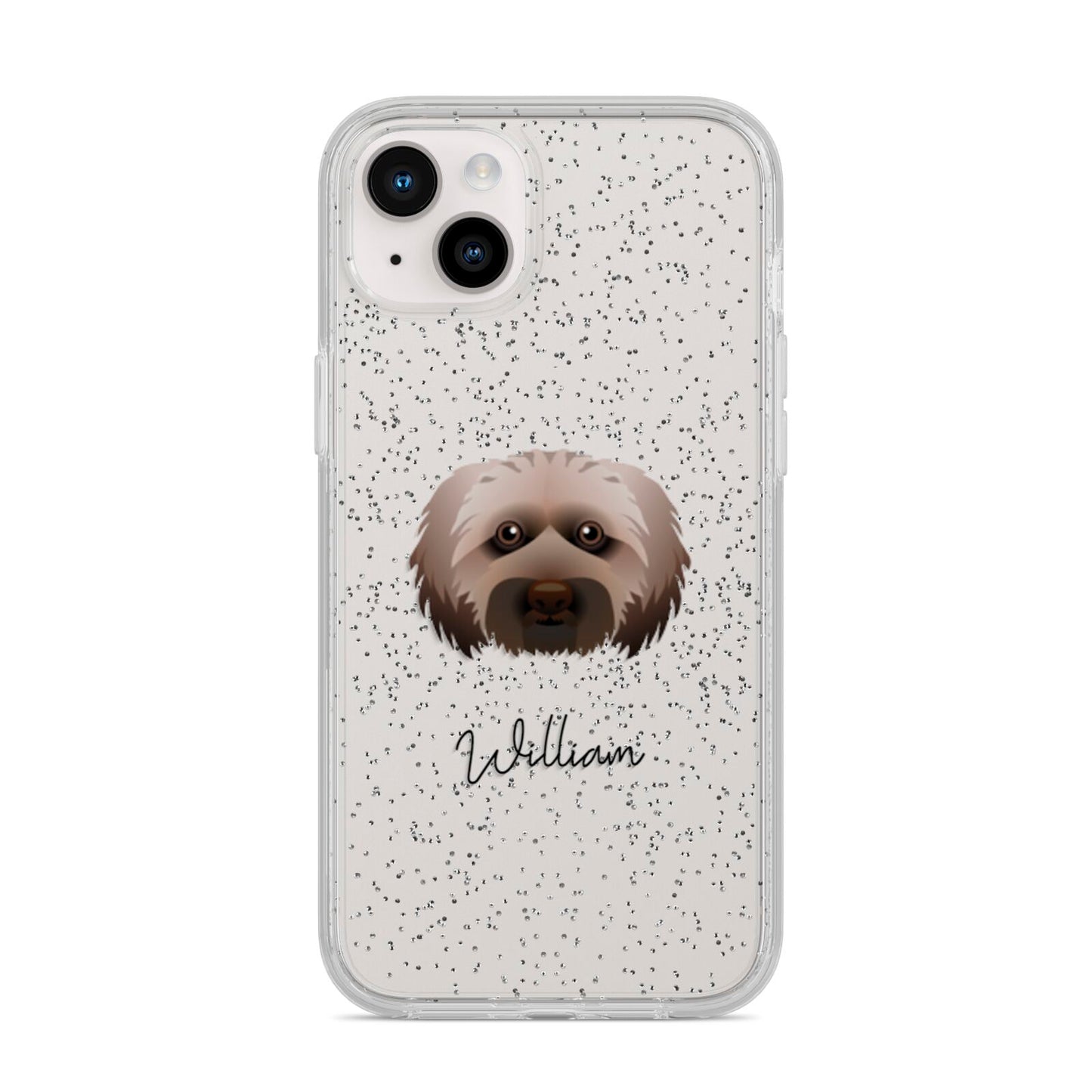 Doxiepoo Personalised iPhone 14 Plus Glitter Tough Case Starlight