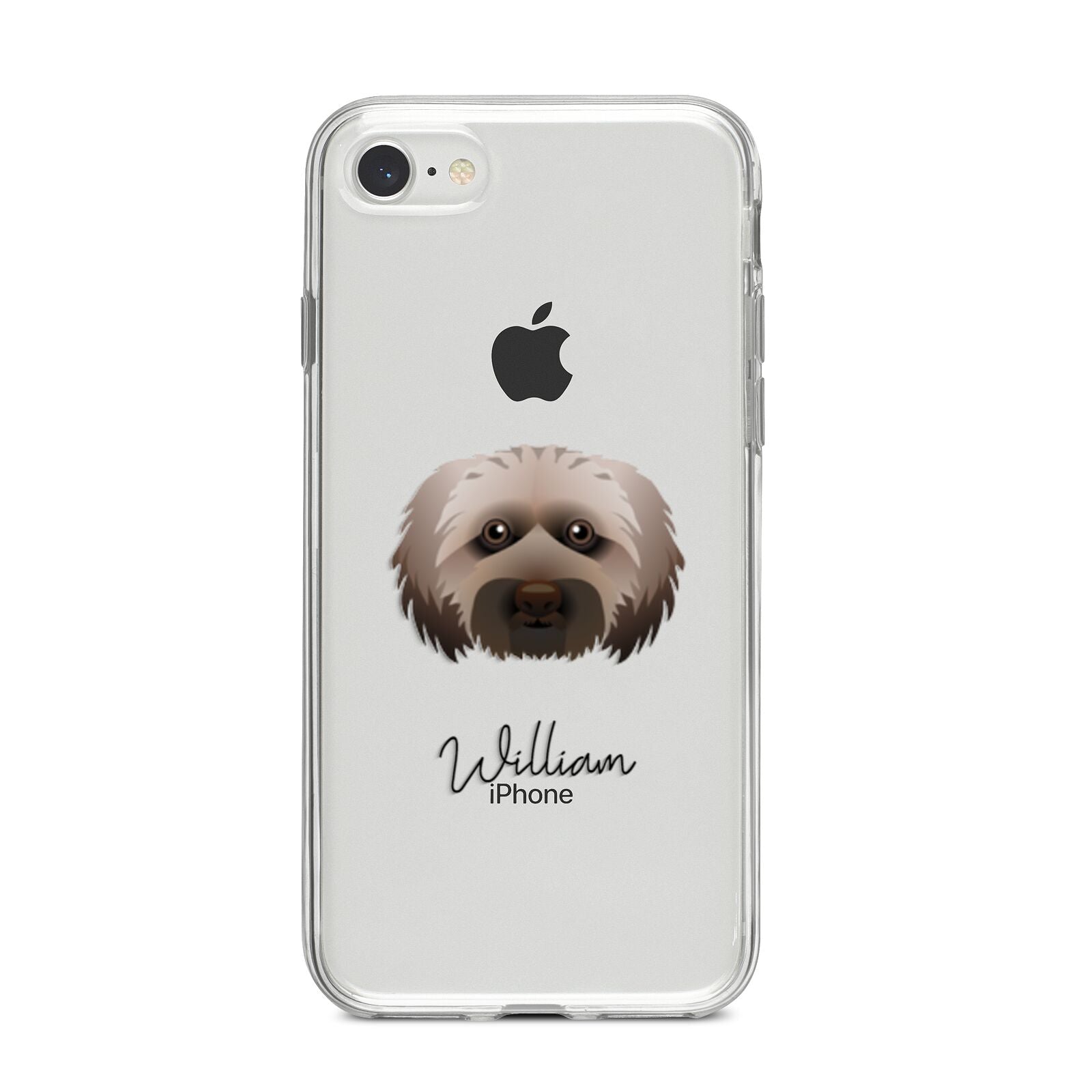 Doxiepoo Personalised iPhone 8 Bumper Case on Silver iPhone