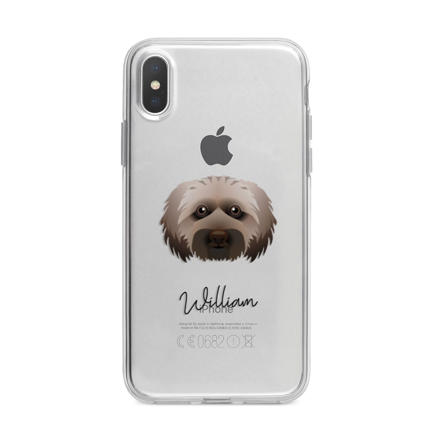 Doxiepoo Personalised iPhone X Bumper Case on Silver iPhone Alternative Image 1