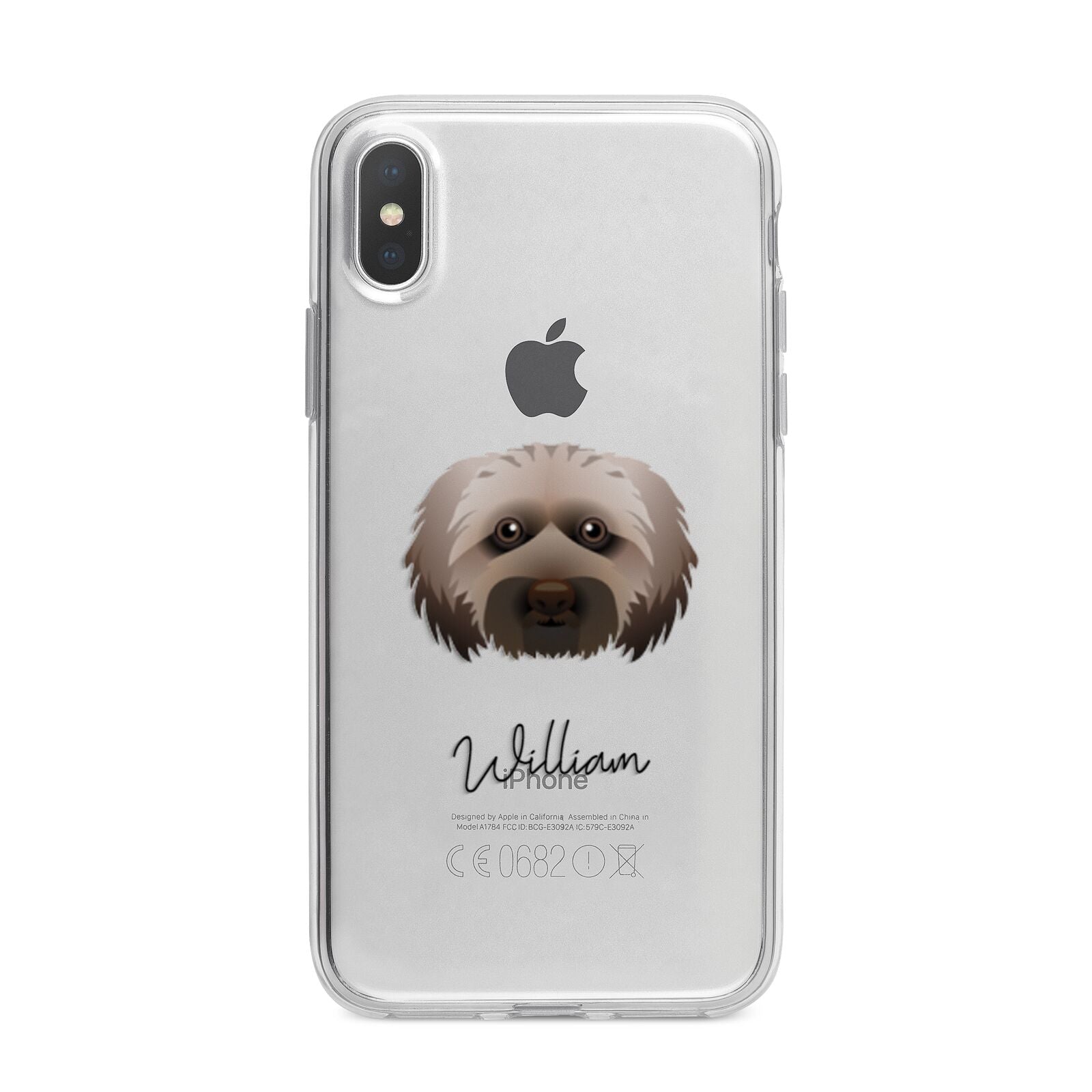 Doxiepoo Personalised iPhone X Bumper Case on Silver iPhone Alternative Image 1