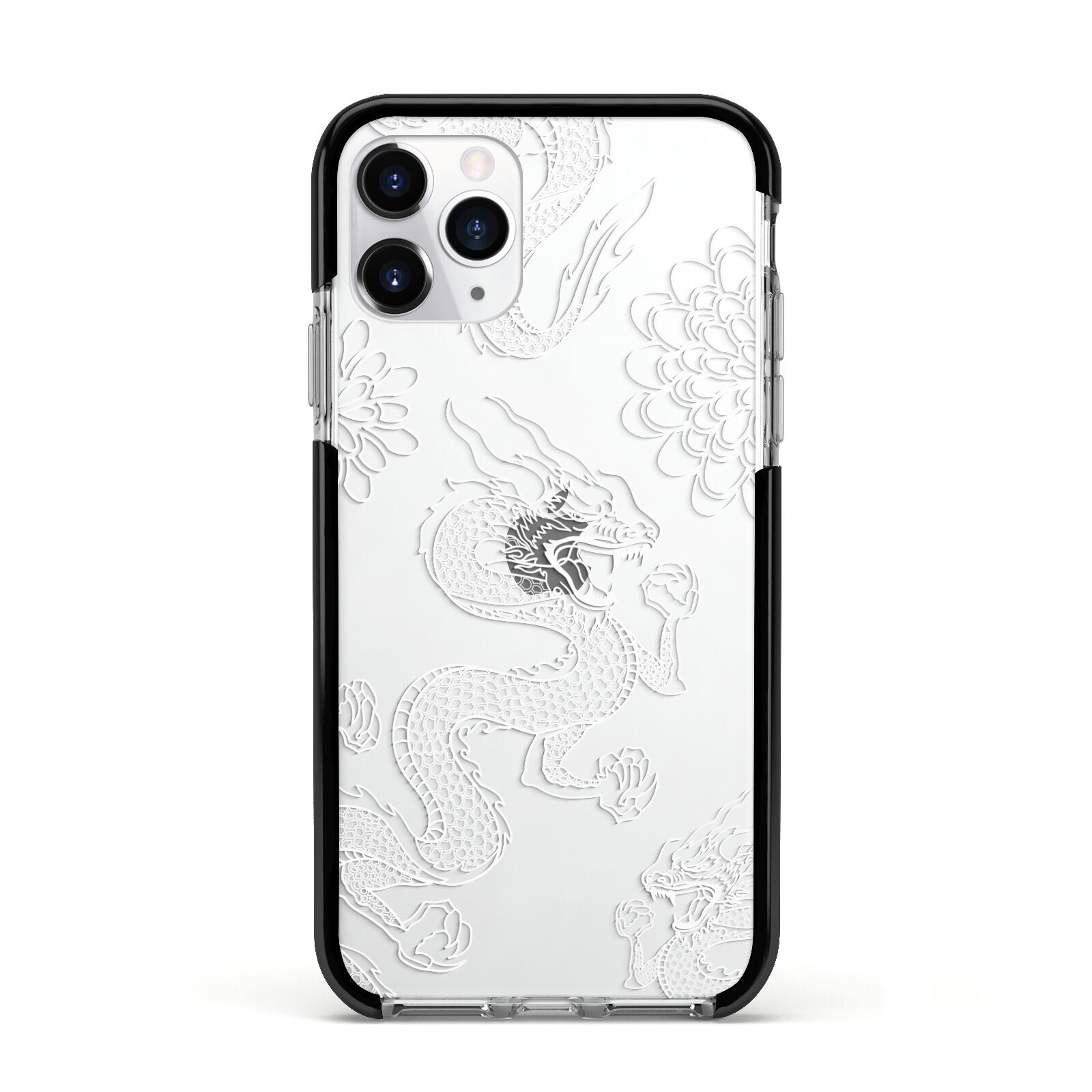 Dragons Apple iPhone 11 Pro in Silver with Black Impact Case