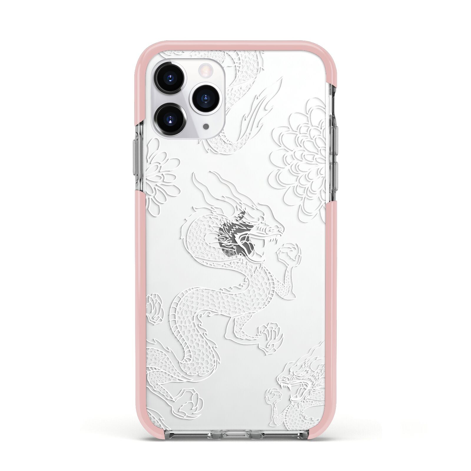 Dragons Apple iPhone 11 Pro in Silver with Pink Impact Case