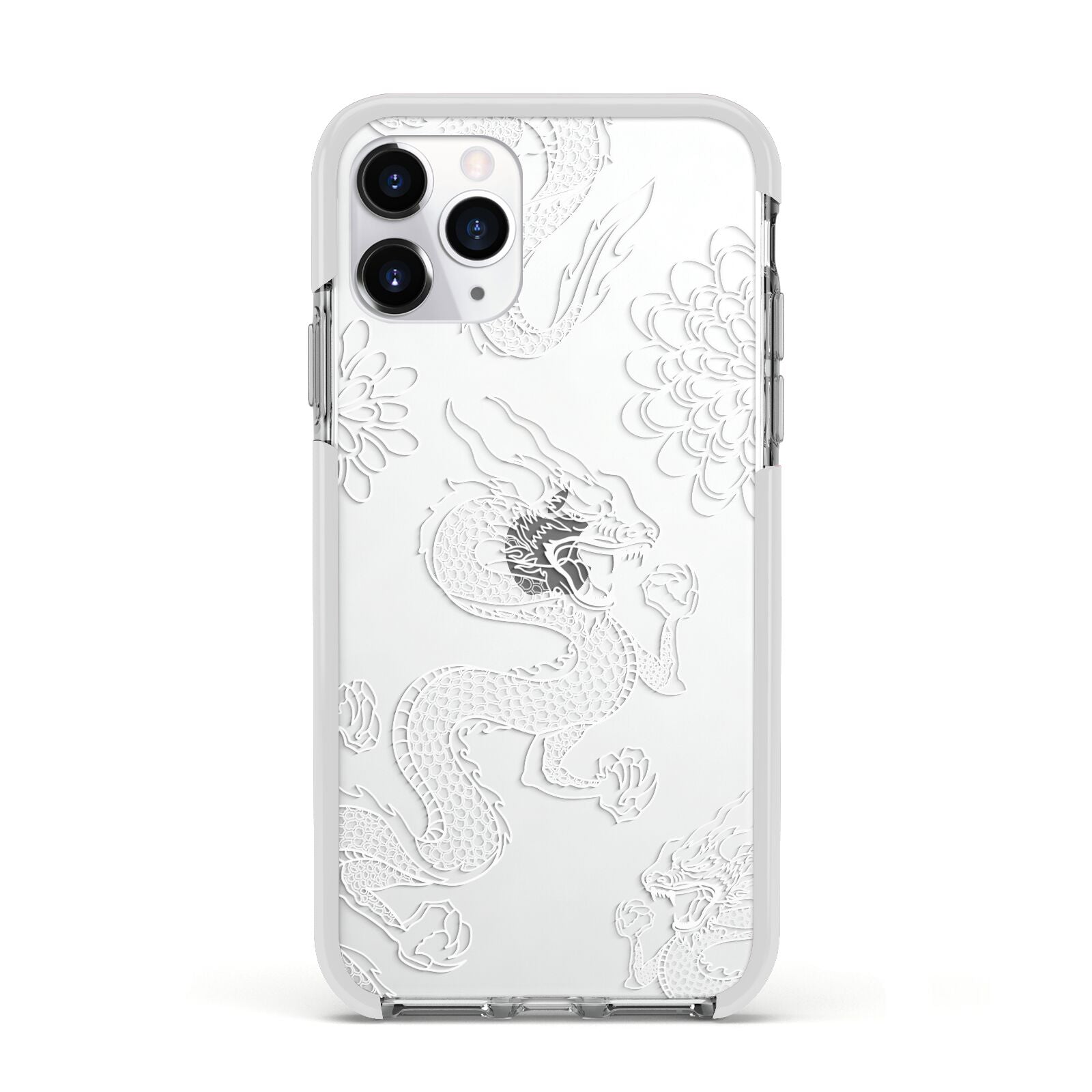 Dragons Apple iPhone 11 Pro in Silver with White Impact Case