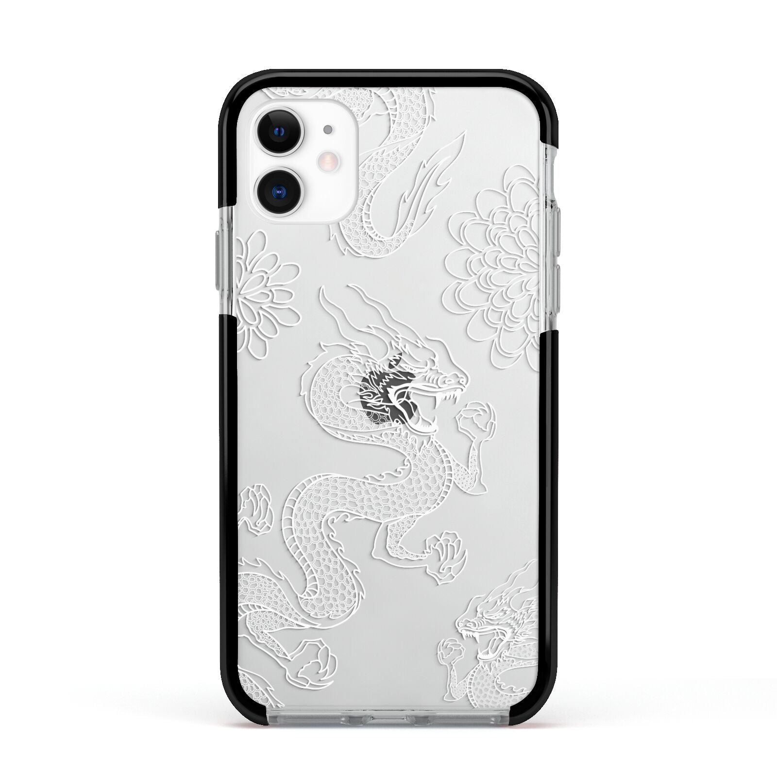Dragons Apple iPhone 11 in White with Black Impact Case