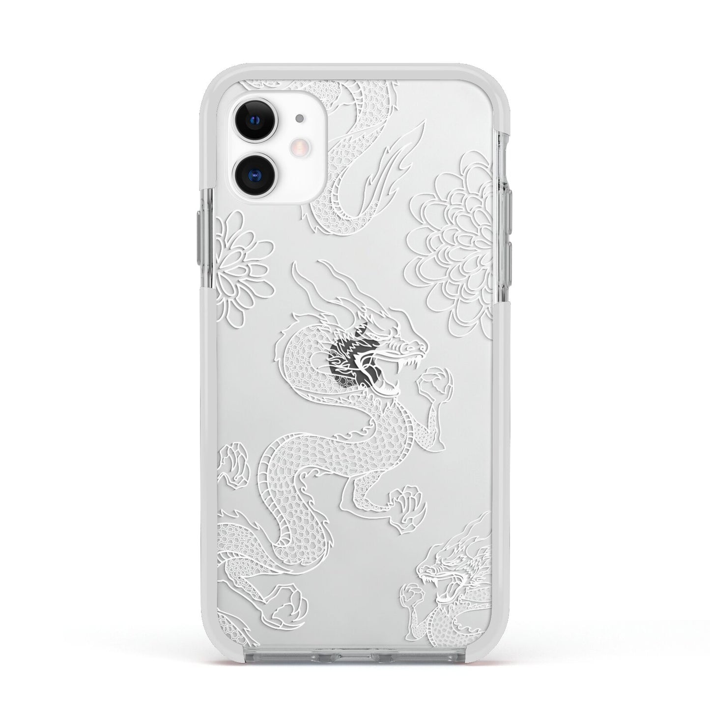 Dragons Apple iPhone 11 in White with White Impact Case