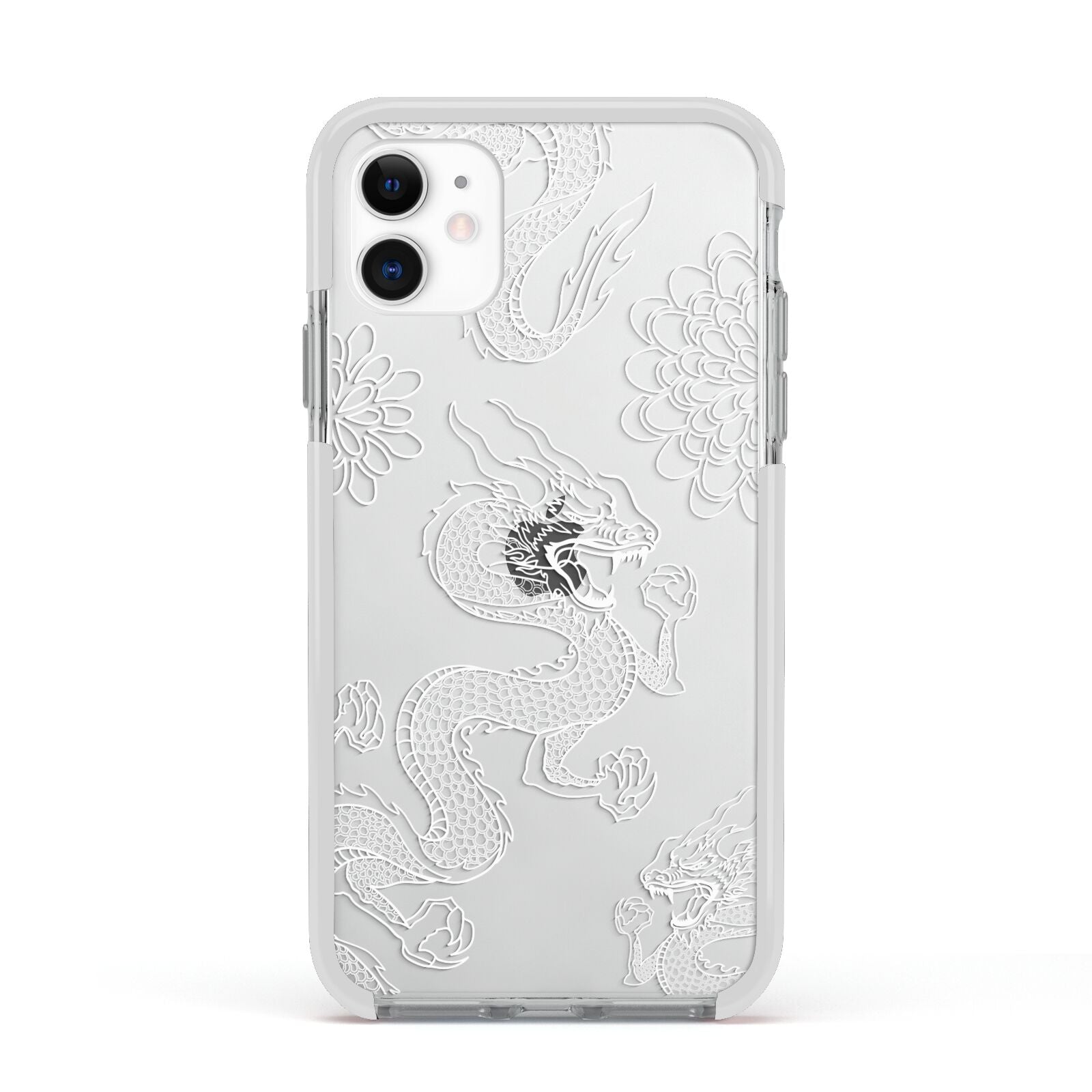 Dragons Apple iPhone 11 in White with White Impact Case