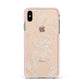 Dragons Apple iPhone Xs Max Impact Case Pink Edge on Gold Phone