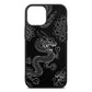 Dragons Black Saffiano Leather iPhone 13 Mini Case