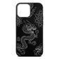 Dragons Black Saffiano Leather iPhone 13 Pro Max Case
