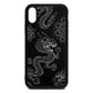 Dragons Black Saffiano Leather iPhone Xr Case