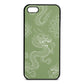 Dragons Lime Saffiano Leather iPhone 5 Case