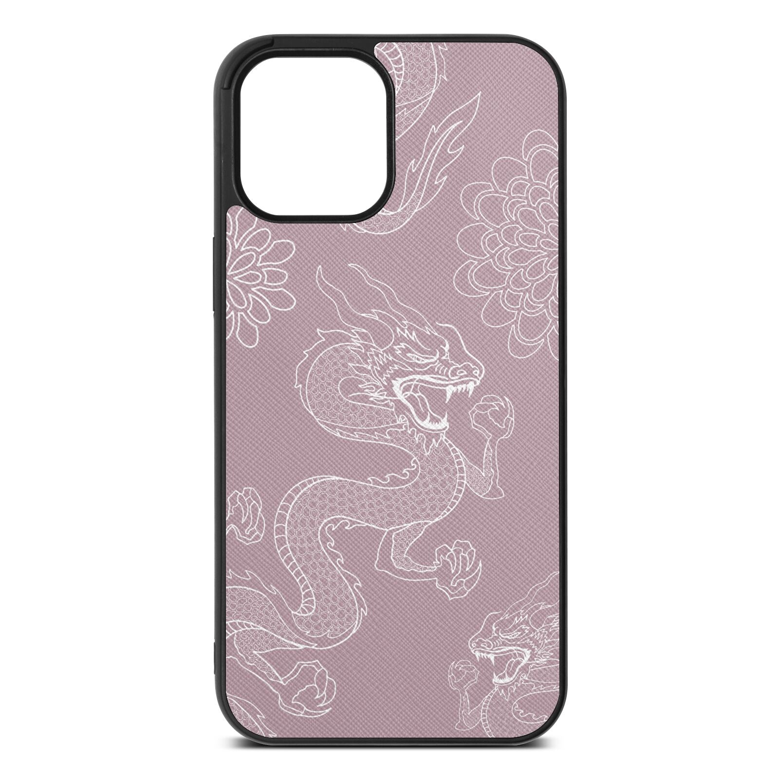 Dragons Lotus Saffiano Leather iPhone 12 Pro Max Case