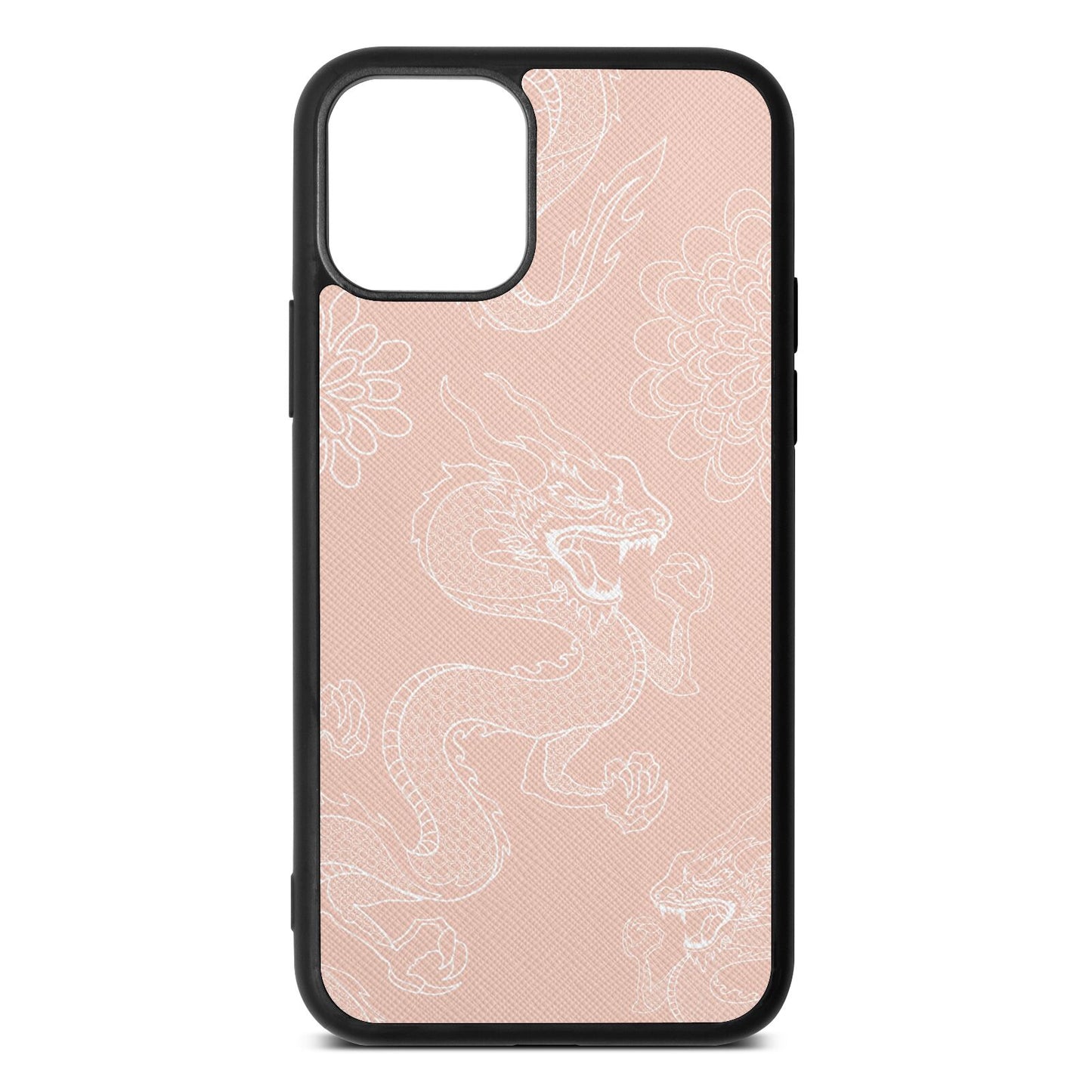 Dragons Nude Saffiano Leather iPhone 11 Case