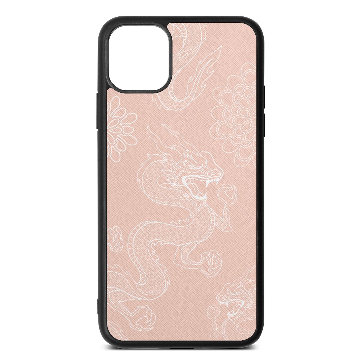 Dragons Nude Saffiano Leather iPhone 11 Pro Max Case