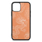 Dragons Orange Saffiano Leather iPhone 11 Pro Case
