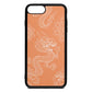 Dragons Orange Saffiano Leather iPhone 8 Plus Case