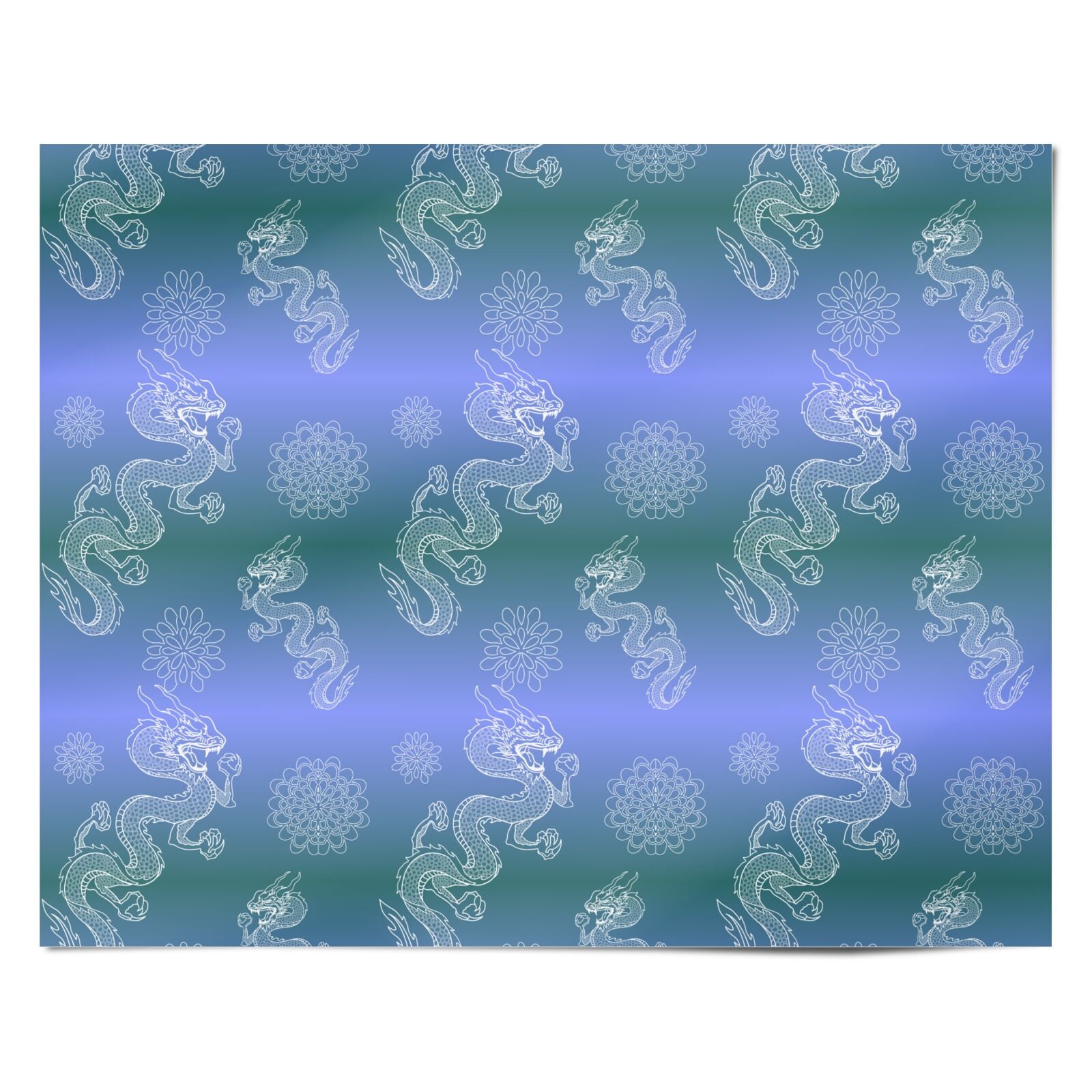 Dragons Personalised Wrapping Paper Alternative