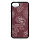 Dragons Rose Brown Saffiano Leather iPhone 8 Case