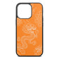 Dragons Saffron Saffiano Leather iPhone 13 Pro Case