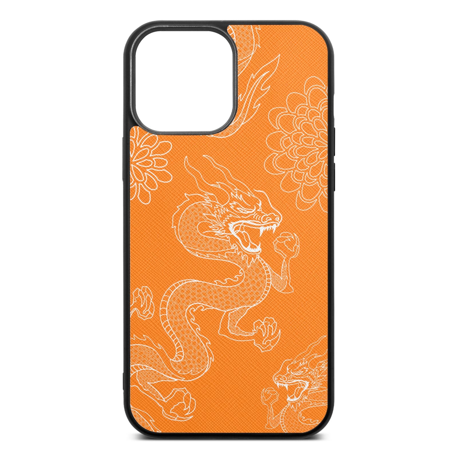 Dragons Saffron Saffiano Leather iPhone 13 Pro Max Case