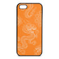 Dragons Saffron Saffiano Leather iPhone 5 Case