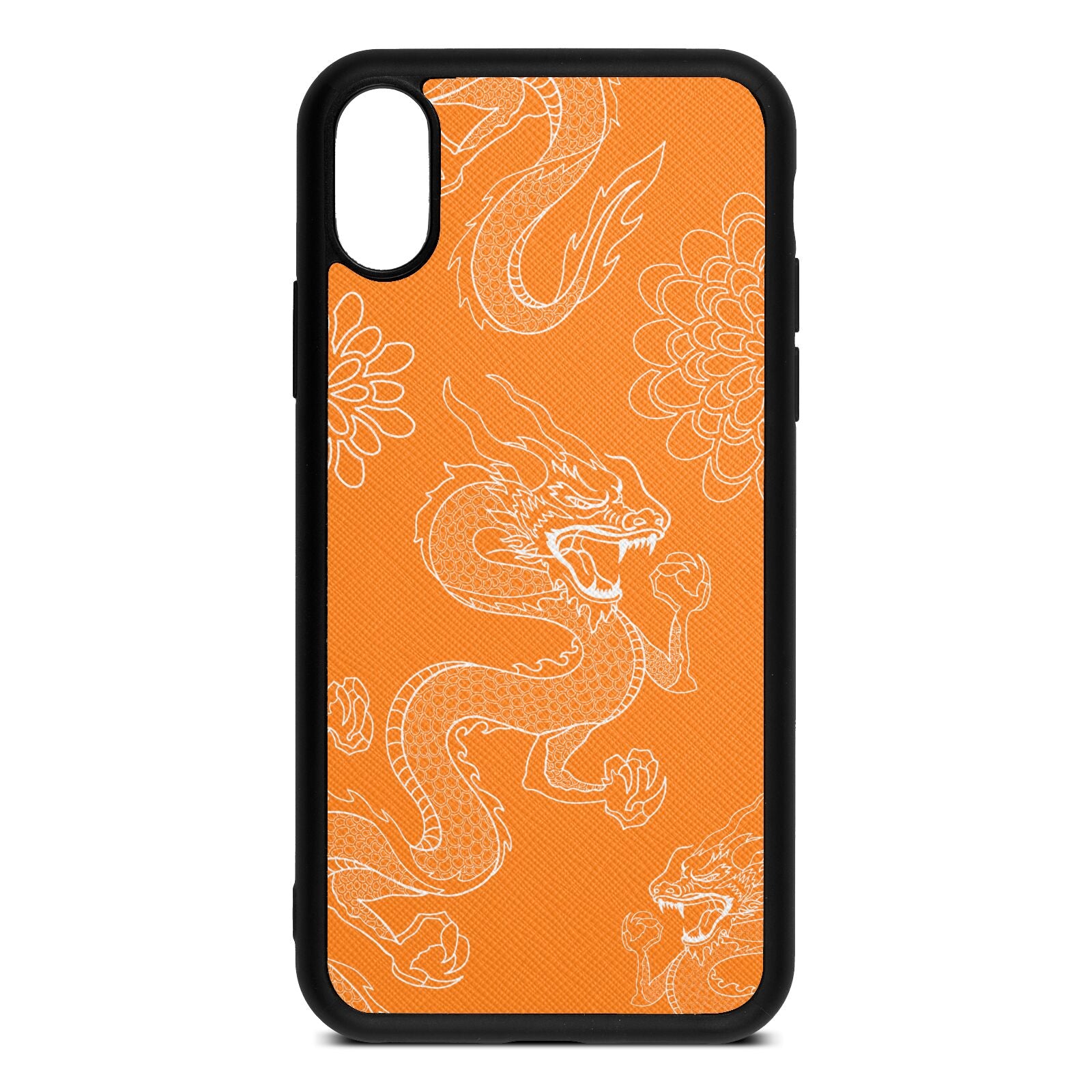 Dragons Saffron Saffiano Leather iPhone Xs Case