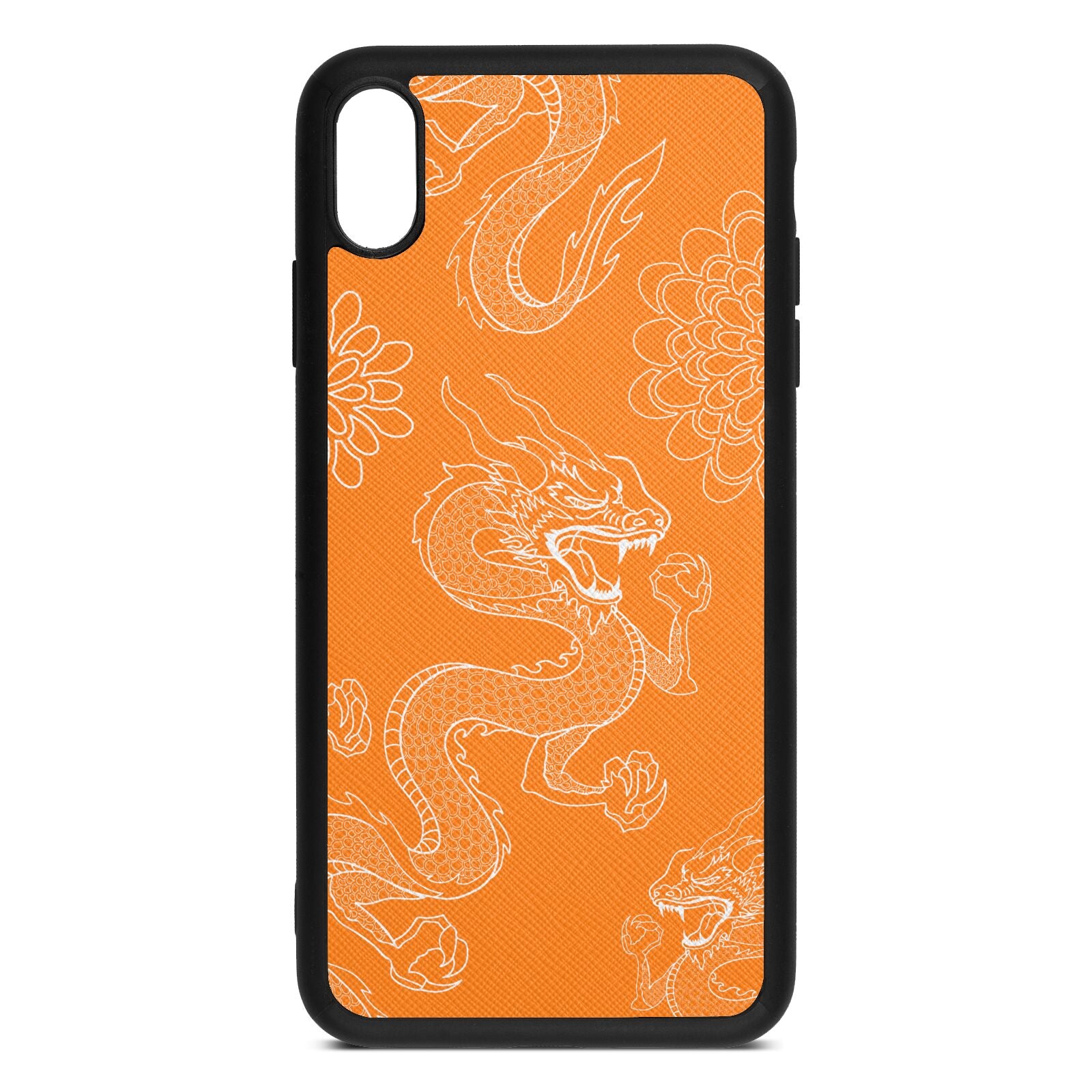 Dragons Saffron Saffiano Leather iPhone Xs Max Case