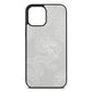 Dragons Silver Saffiano Leather iPhone 12 Pro Max Case