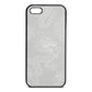 Dragons Silver Saffiano Leather iPhone 5 Case