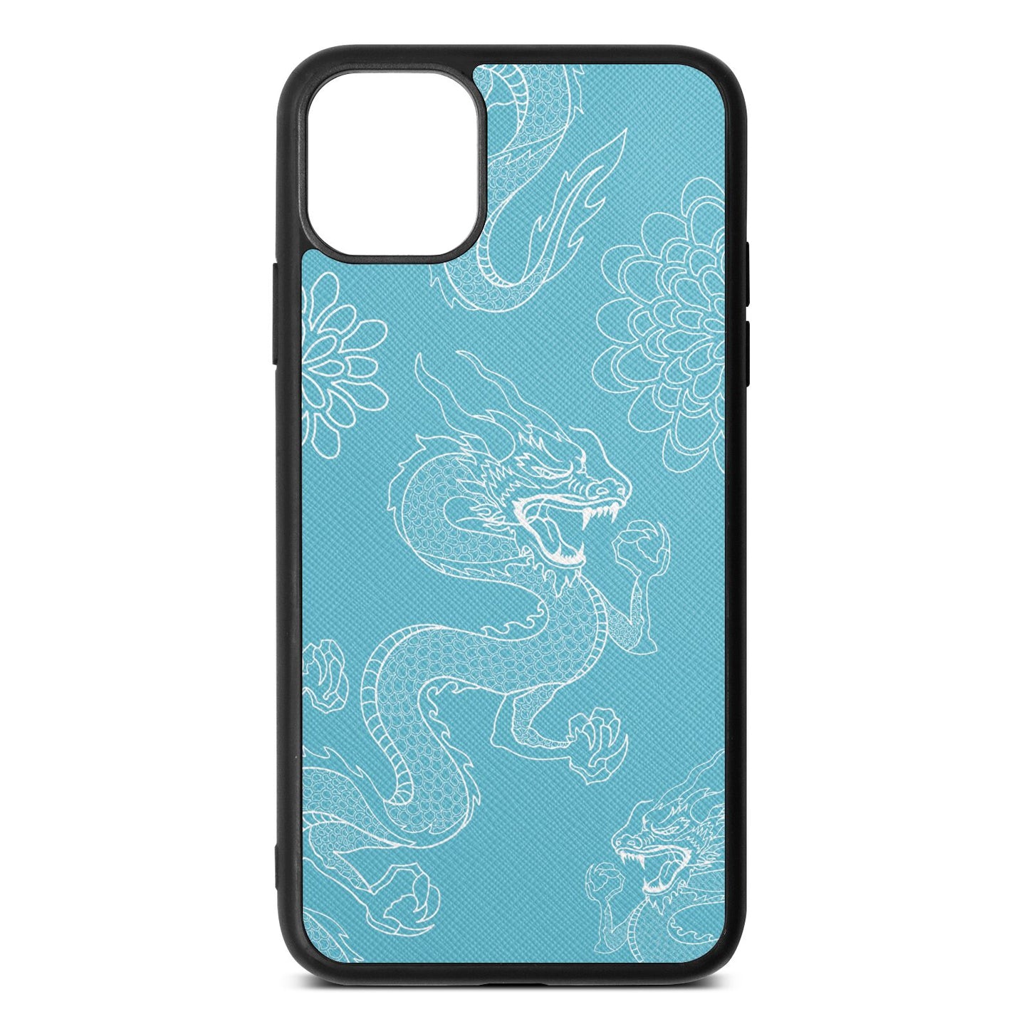 Dragons Sky Saffiano Leather iPhone 11 Pro Max Case
