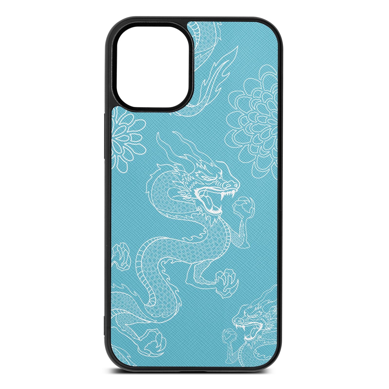 Dragons Sky Saffiano Leather iPhone 12 Mini Case