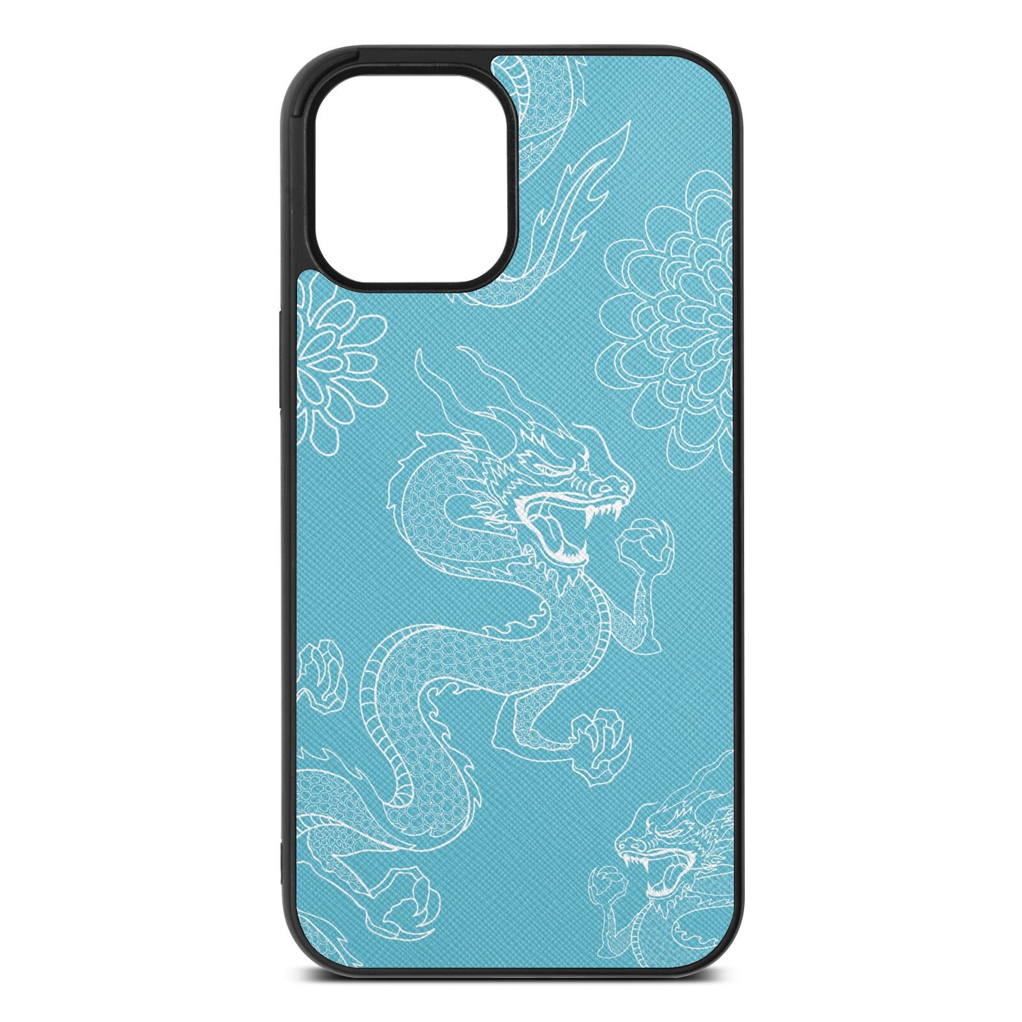 Dragons Sky Saffiano Leather iPhone 12 Pro Max Case