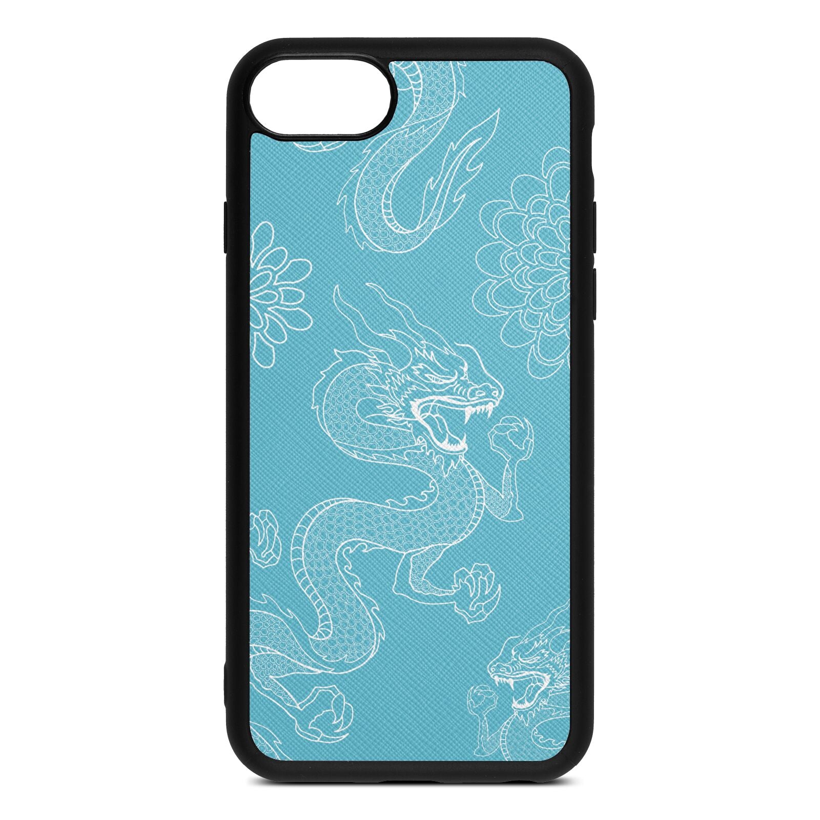 Dragons Sky Saffiano Leather iPhone 8 Case