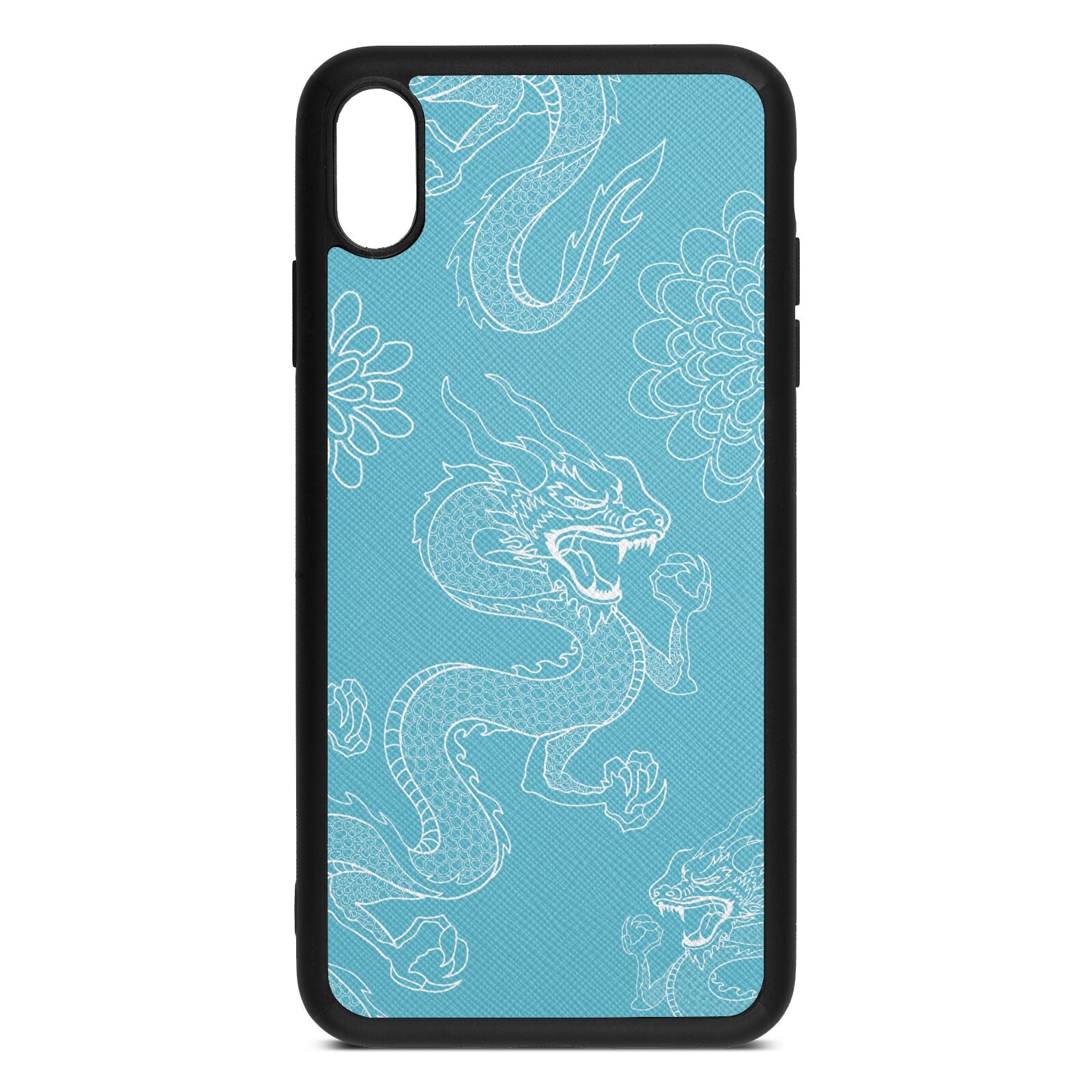 Dragons Sky Saffiano Leather iPhone Xs Max Case