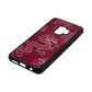 Dragons Wine Red Saffiano Leather Samsung S9 Case Side Angle