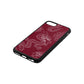 Dragons Wine Red Saffiano Leather iPhone 8 Case Side Angle