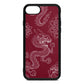 Dragons Wine Red Saffiano Leather iPhone 8 Case