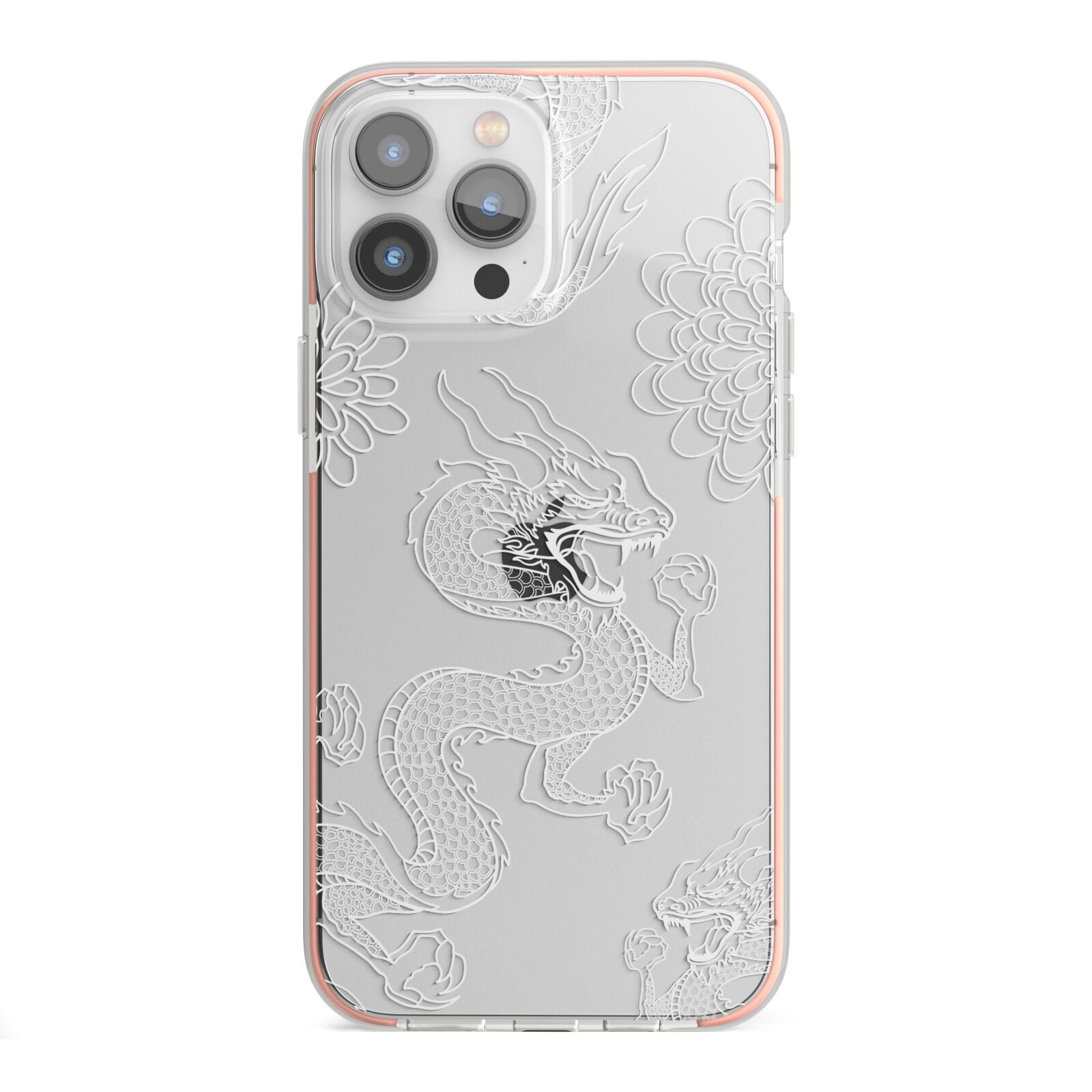 Dragons iPhone 13 Pro Max TPU Impact Case with Pink Edges