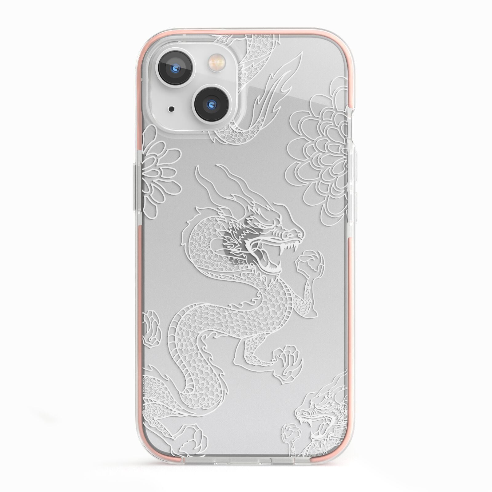 Dragons iPhone 13 TPU Impact Case with Pink Edges