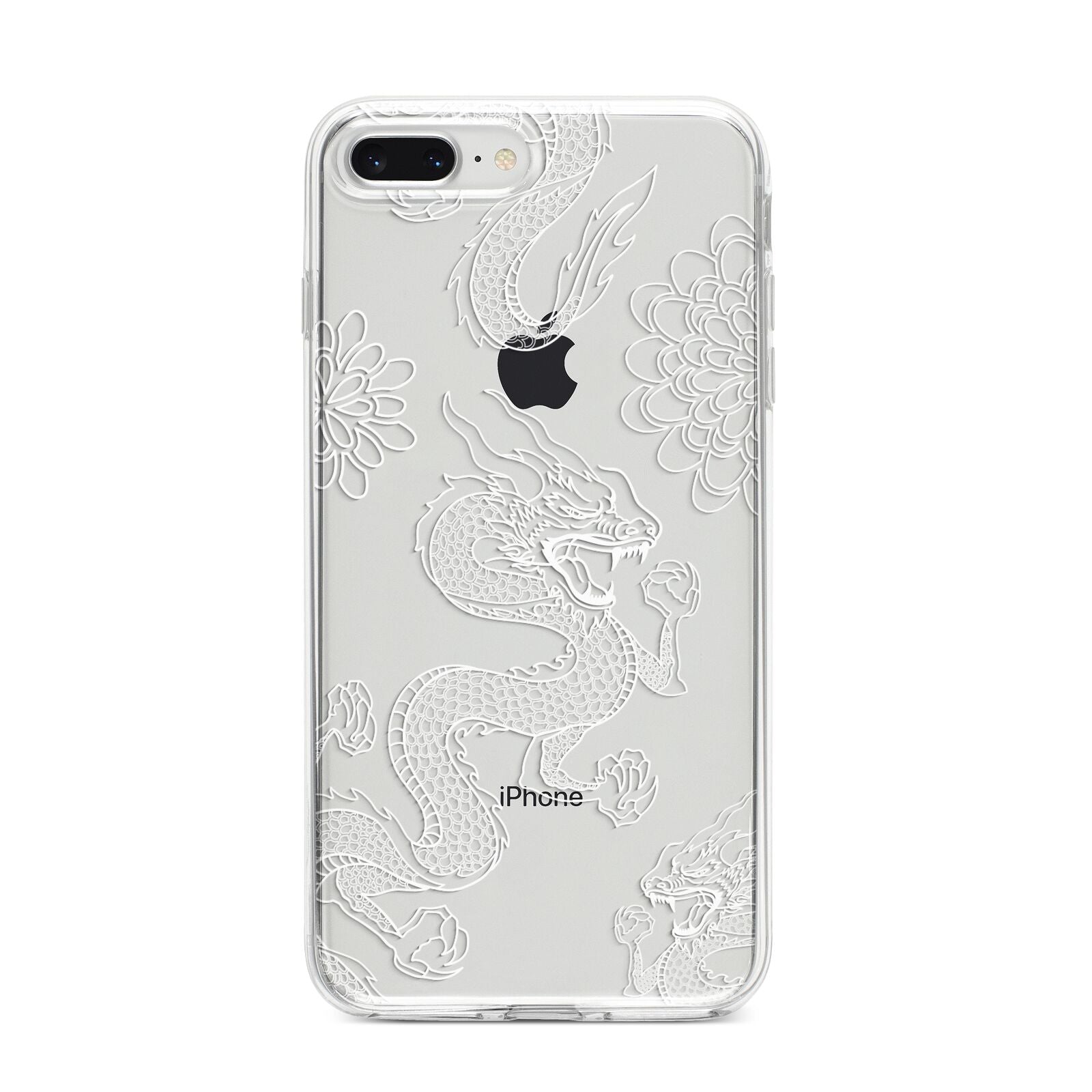 Dragons iPhone 8 Plus Bumper Case on Silver iPhone