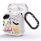 Dramatic Halloween Illustrations AirPods Clear Case Side Image