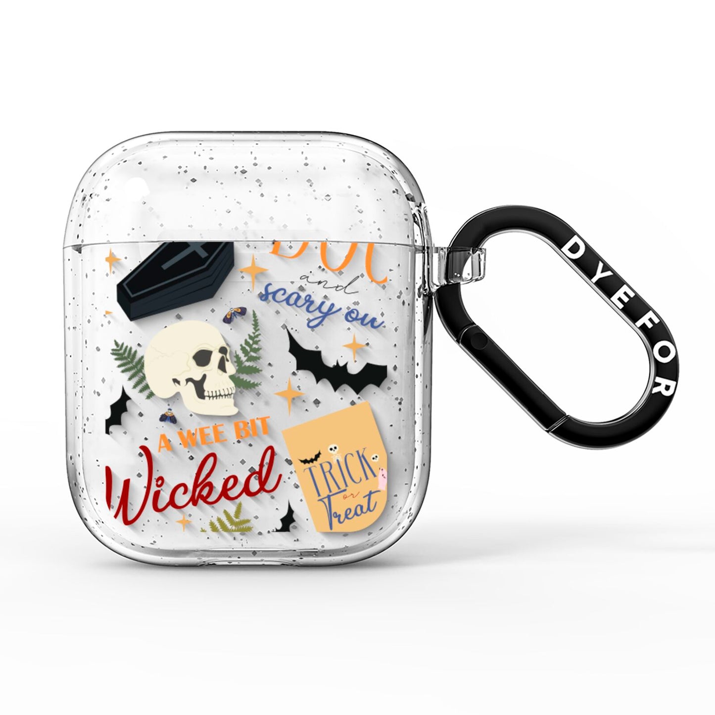 Dramatic Halloween Illustrations AirPods Glitter Case